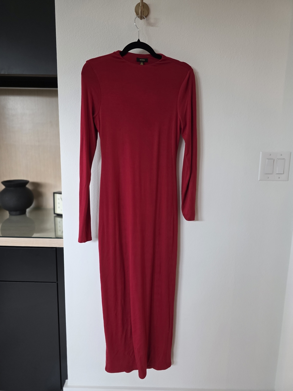 Long Sleeve Red Maxi Dress by AFRM